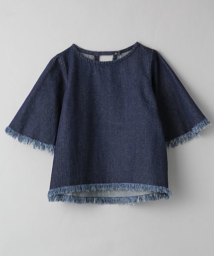 【先行予約】デニムフリンジプルオーバー