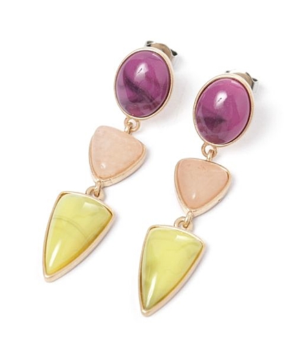 カラフルストーンピアス