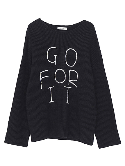 ステッチロゴニット