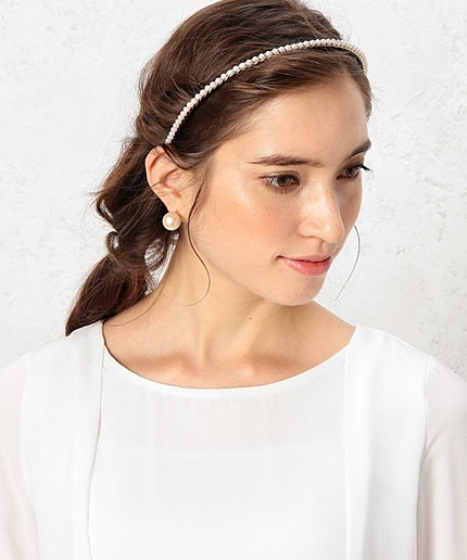 GB パール&チェーンカチューシャ