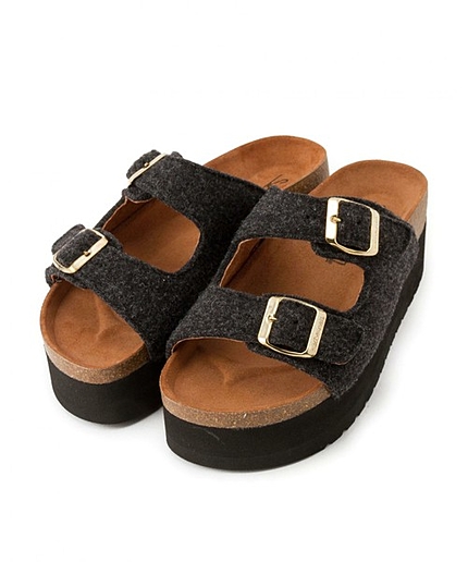 BY sixtyseven フェルトサンダルо