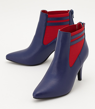 アンクル ライン ショートブーツ