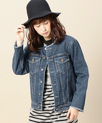 BY FIVE BROTHER ブロークンデニムジャケットо：