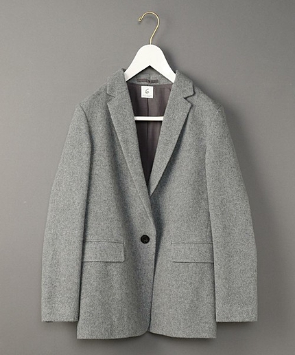 ＜6(ROKU)＞LOOSE SET UP JACKET GRAY/ｼﾞｬｹｯﾄ