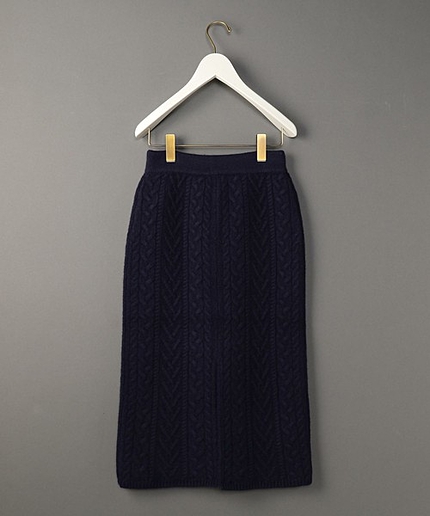 <6(ROKU)>CABLE KNIT TIGHT SKIRT/スカート