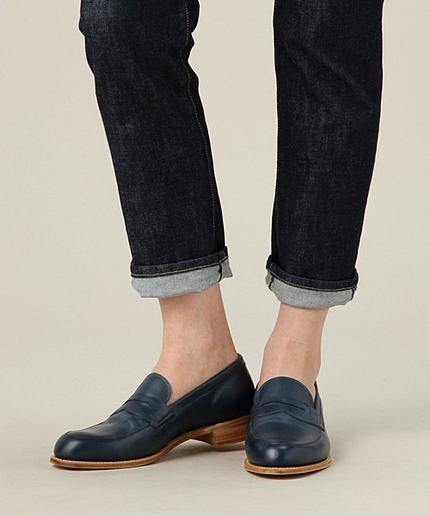 BYBC CHEANEY ポリッシュレザー ローファーо