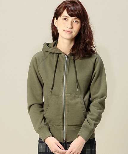 BYTU 吊ウラケ ジップパーカーо