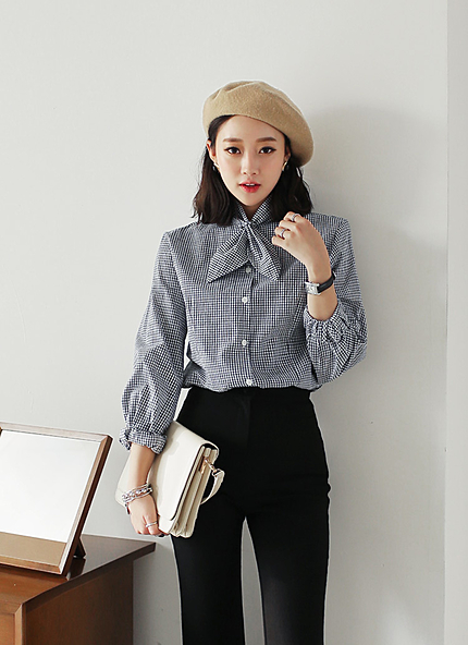 スカーフネック2TYPEブラウス・全3色・t45592