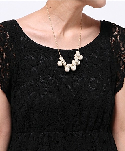 コットンパール チェーン ネックレス