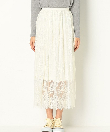 レースロングスカート/AEMFC LACE LONG SK