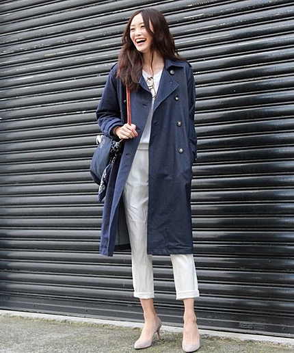 ジャージートレンチ インディゴ