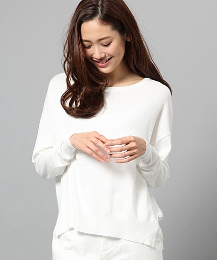 【吸湿速乾】16SSDRボートネックプルオーバー長袖