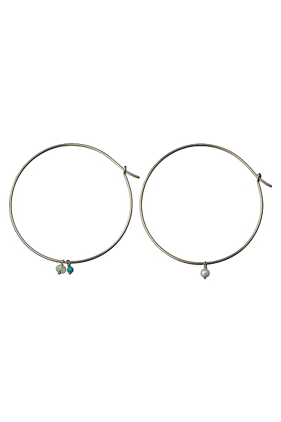 【受注生産】スカイフープピアス ３ストーン