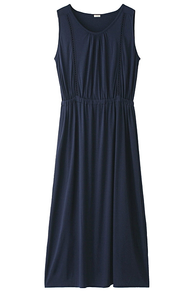 【navasana】ルーチェルブライト天竺マキシワンピース