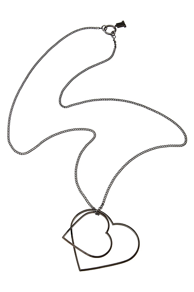 ダブルハートネックレス