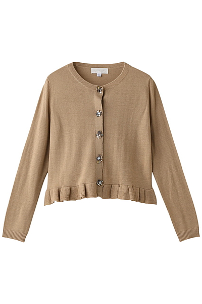 ビジューニットカーディガン