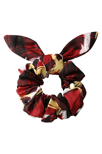 PRINTED BUNNY SCRUNCHIE