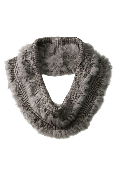 【navasana】ラビット×ニット スヌード