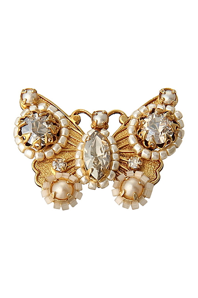 【MIRIAM HASKELL】バタフライブローチ