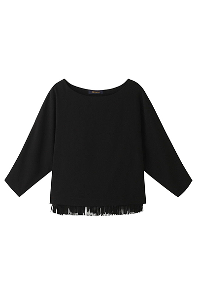 裾フリンジブラウス