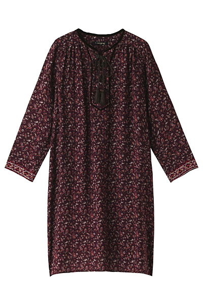 【navasana】Ryローンペイズリープリントワンピース