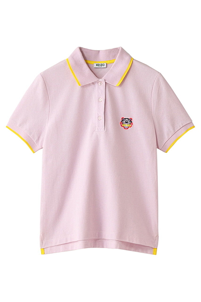 【ELLE 70周年限定】タイガーワッペンポロシャツ