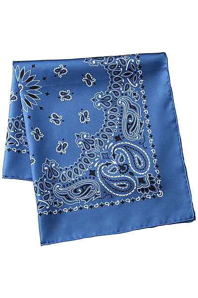 【予約販売】バンダナ柄シルクスカーフ(53×53)