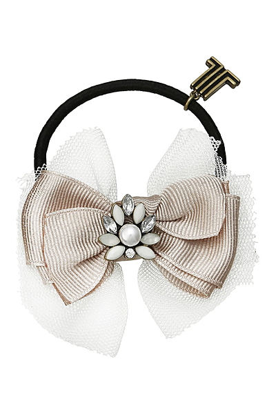 チュールリボンヘアゴム