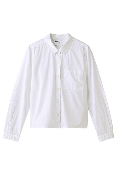 【MHL.】ラウンドカラーシャツ