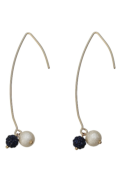 パールブルーストーンピアス