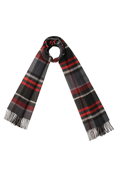 チェックマフラー