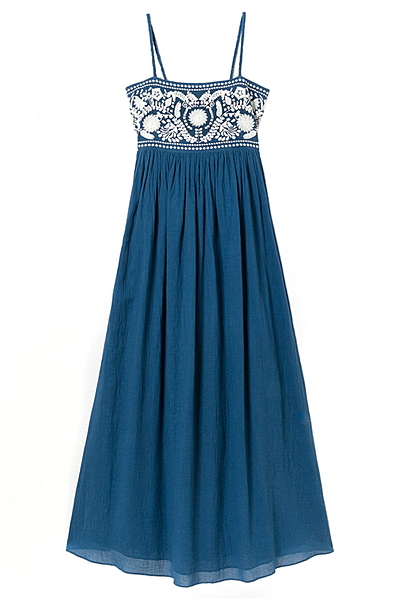 【navasana】メキシカン刺繍マキシワンピース