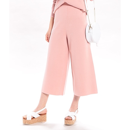 ミラノリブニットパンツ