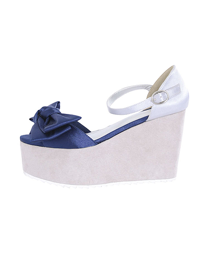 Bigリボン厚底サンダル