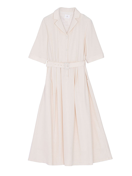 ジョーゼットシャツマキシワンピース