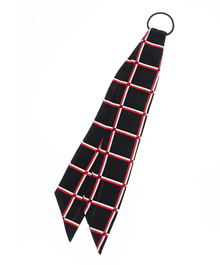 スカーフへアゴム