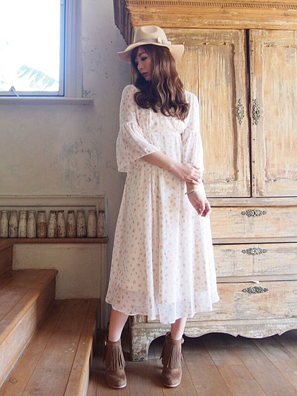 【DUO】 JolieFlower ロングワンピース