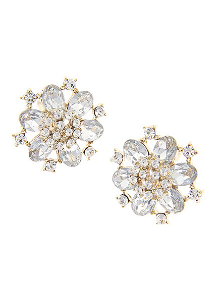 立体フラワーイヤリング