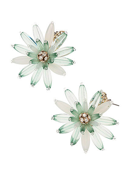 ボリュームフラワーピアス