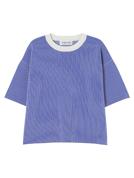 コードレーン半袖ニット