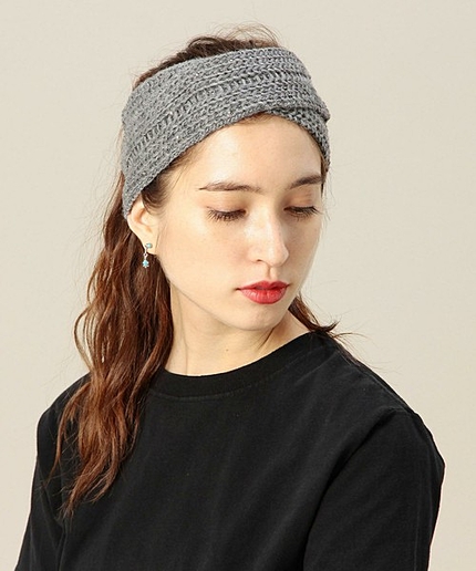 BY Le vernis ニットスタッズヘアバンド