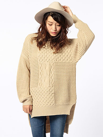 パッチワークニット