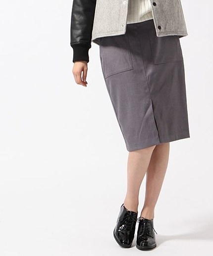 【LADIES】フロントスリットペンシルスカート