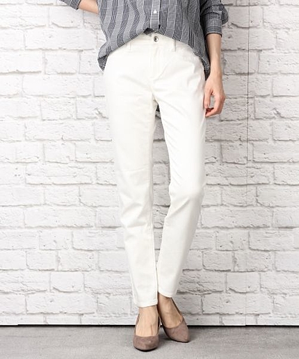 【伸縮性抜群で穿きやすい】ストレッチベーシックムジスリムパンツ