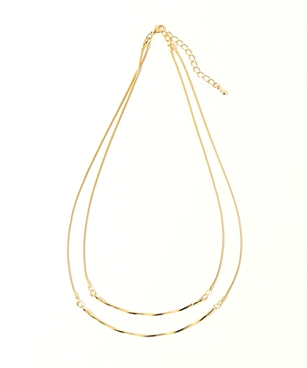 メタルアーチ2連ネックレス