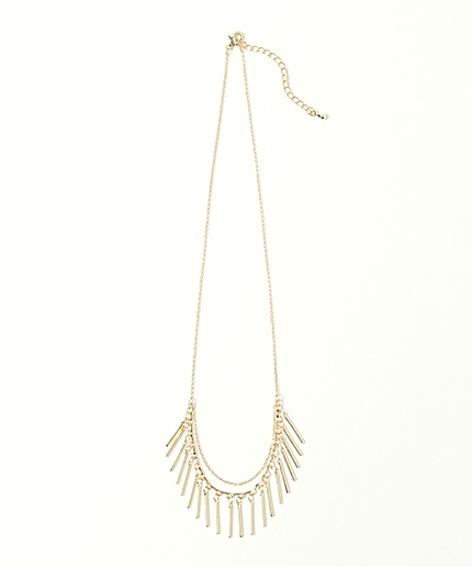 ゴールドメタルフリンジネックレス