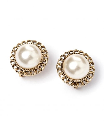 ビンテージパールイヤリング