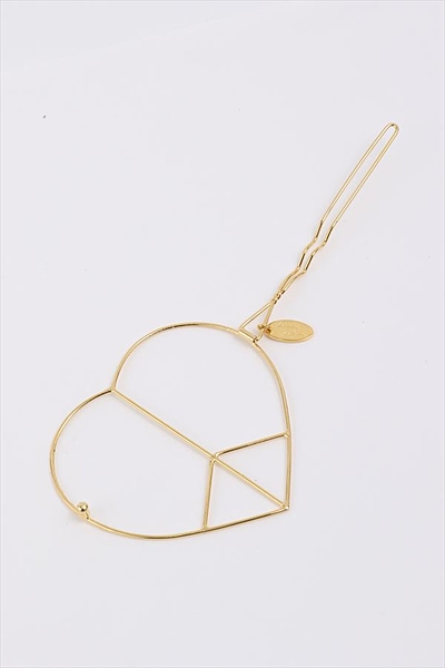 ピースハートヘアクリップ