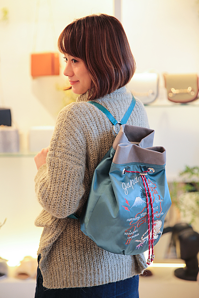 スカジャン刺繍リュック