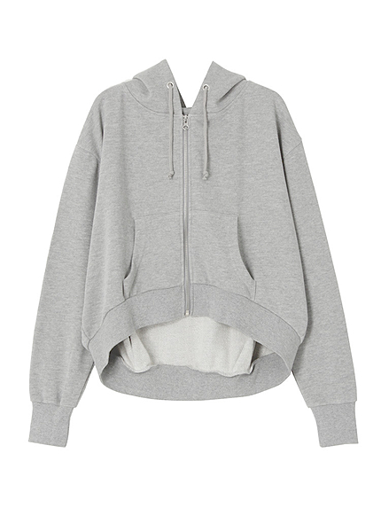 ショート丈ZIPパーカ